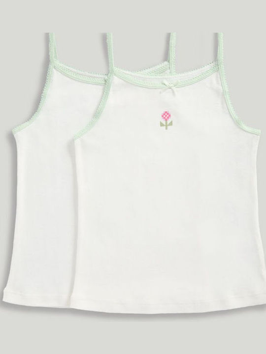 Mothercare Σετ Παιδικά Φανελάκια Λευκά 2τμχ