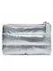 Τσαντάκι Νεσεσέρ Αδιάβροχο Ediglam 15χ9,5cm Ασημί Nb27426a