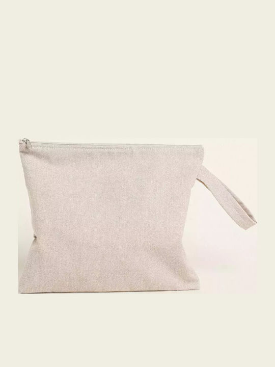 Necessaire in Beige Farbe 29cm