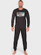 Men's Cotton Pyjama Nina Club Action Black Nc26591-1 Black