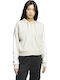 Women's Sweatshirt Jacket Hooded Beige