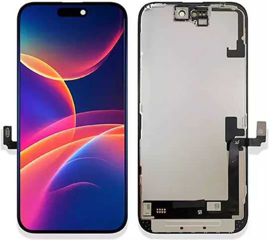 O ecran Incell cu Mecanism Tactil pentru iPhone 16 (Negru)