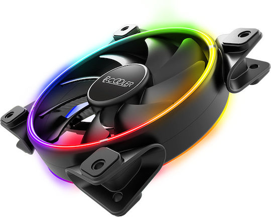 PCCOOLER Ventilator Pentru Carcasă 120mm Cu Iluminare RGB Și Conexiune 3-Pin / 4-Pin PWM