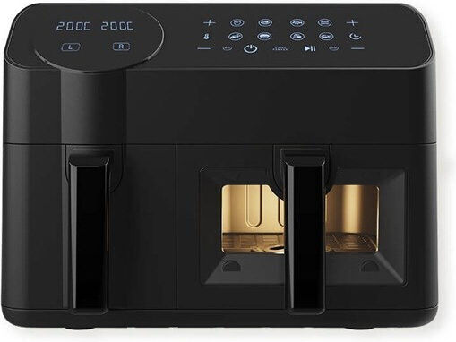 Maestro Air Fryer with Double Detachable Bucket 3.5lt Black MR-760