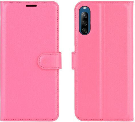 Halterung Brieftasche Synthetisches Leder Fuchsie (Xperia L4)
