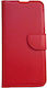 Book Synthetic Leather Red (Nokia 2.2)