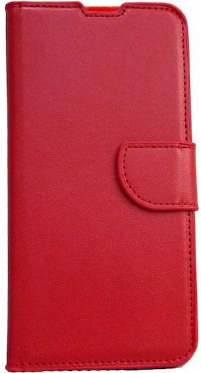 10s Книга Изкуствена кожа Червен (Huawei P Smart S / Y8P)