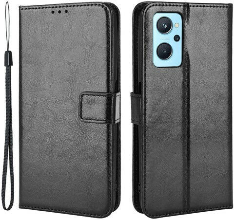 Wallet Δερματίνης Μαύρο (Realme 9iOppo A76)