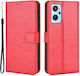 Wallet Δερματίνης Κόκκινο (Realme 9iOppo A76)