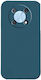 Cover Microfiber Interior Camera Protection Umschlag Rückseite Silikon Blau (Huawei Nova Y90)