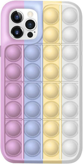 Cover Pop It Back Cover Σιλικόνης Πολύχρωμο (iPhone 12 Pro Max)