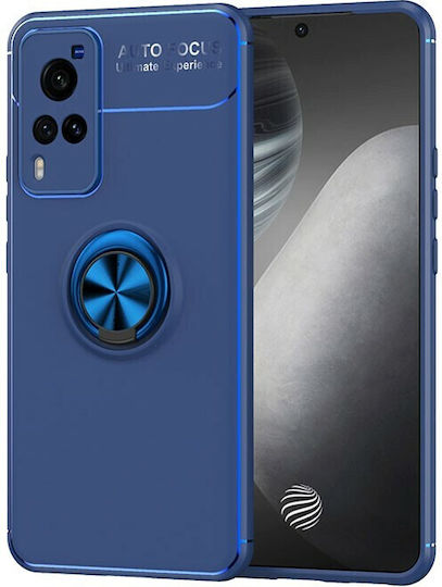 Solid Color Back Cover Silicone Blue (Vivo X60 Pro 5G)