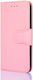 Crystal Texture Brieftasche Synthetisches Leder Rosa (Vivo V21 5G)