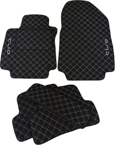 3Lines Σετ Μπροστινά και Πίσω Πατάκια 5τμχ για Renault Clio 2012-2019 Μαύρα