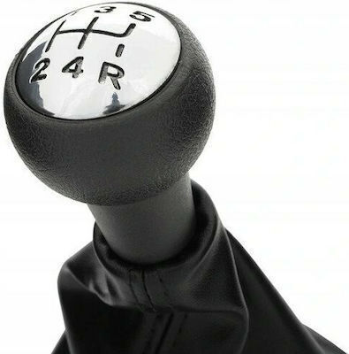 Car Shift Knob with Gear Lever Cover for Citroen C3 / C4 / C5 / Xsara / Xsara Picasso Peugeot 207 / 307 / 308 / 406 / 407 / 607 / 807 2002-2015 Black