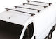 Fabbri Metallic Car Roof Bars 150cm for Peugeot Expert Set with Roof Rack Legs and Lock Black