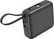 Akashi Baterie Externă 10000mAh 22.5W Cu Port De Ieșire USB-C Power Delivery Gri