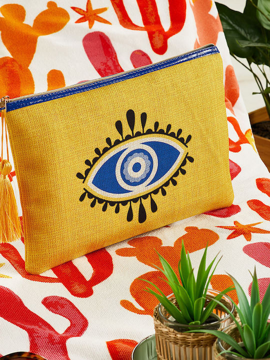 Set Toiletry Bag in Yellow color 30cm