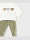 Kids' Set with Leggings Winter 2pcs Khaki