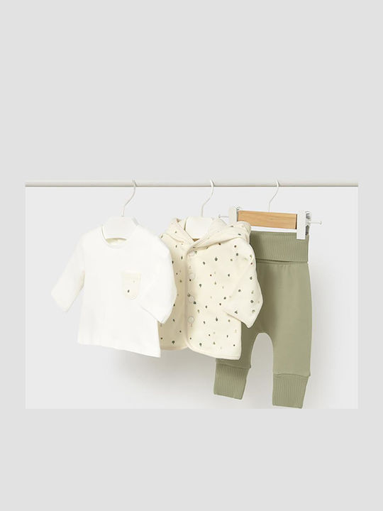 Mayoral Kids Set with Pants Green 3 Pieces