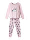 Evita Pijama pentru copii De iarnă Roz