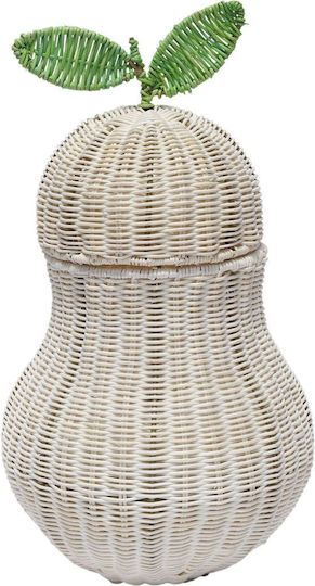 Polihome Pear Καλάθι Αποθήκευσης Rattan 22x22x32cm