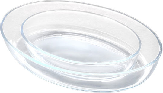 Viosarp Oval Feuerfestes Geschirr Glas 2Stück