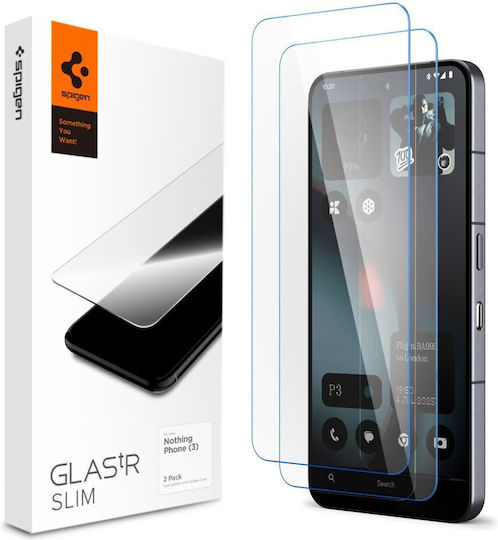 Spigen Glas.tR Slim Закалено стъкло 2бр (Nothing Phone (3))