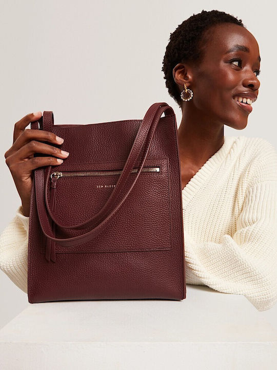 Leather Crossbody Bag Ted Baker Maroon Bag Ted Baker Kkaysa