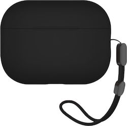 Blueo Θήκη Σιλικόνης σε Μαύρο χρώμα για Apple AirPods Pro 2 Blueo Θήκη Σιλικόνης σε Μαύρο χρώμα για Apple AirPods Pro 2