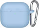 Blueo Hülle Silikon in Hellblau Farbe für Apple AirPods 4