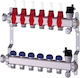 Herz Inox Manifold 493mm 8 Outlets