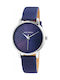 Just Watch Damen Uhr mit Lila Lederarmband