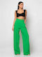 Damen Stoff Hose Green