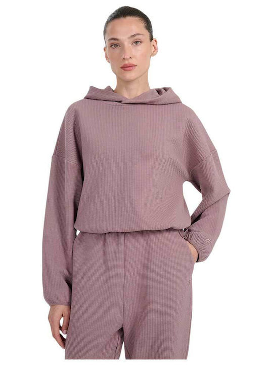 4F Women's Sweatshirt Hooded Pink