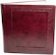Luxury Artificial Leather Burgundy Photo Album Embossed Decoration Perimeter On The Cover Size 32x32 Cm It Has 100 Pages Rice Paper Photo Album It Is A Box