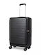 Newcom Medium Hard Suitcase Dark Gray with 4 Wheels Height 67cm