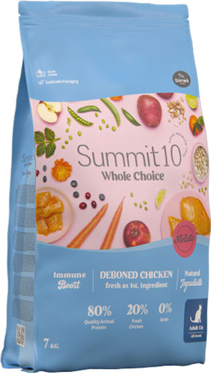 Summit10 Whole Choice Holistic Dry Cat Food Grain-Free Fresh Chicken Adult Cats 7kg
