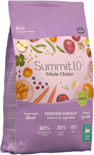 Summit10 Whole Choice Holistic Dry Cat Food Grain-Free Fresh Chicken Kittens 800gr