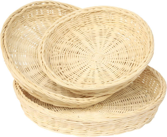 Polihome Grub Кръгъл Поднос за сервиране 26x26см 162870509 3бр