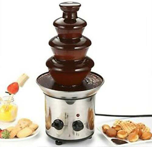 Brown Chocolate Fountain with 3 Flats 175W 46cm