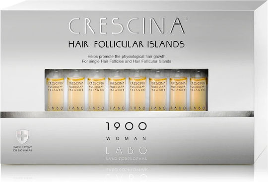 Labo Crescina Follicular Islands 1900 Hair Ampoules Against Hair Loss for Women 20x3.5ml