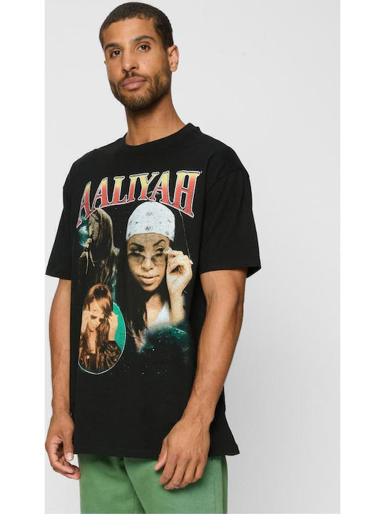 Lux In Tenebris Premium Quality Cotton Blouse Aaliyah Retro Oversize Tee Black