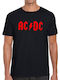 Blouse Makó Lux In Tenebris Premium Quality AC/DC Print Black
