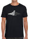 Lux In Tenebris Premium Qualität T-Shirt Star Wars Destroyer Bedruckte Blusen Schwarz