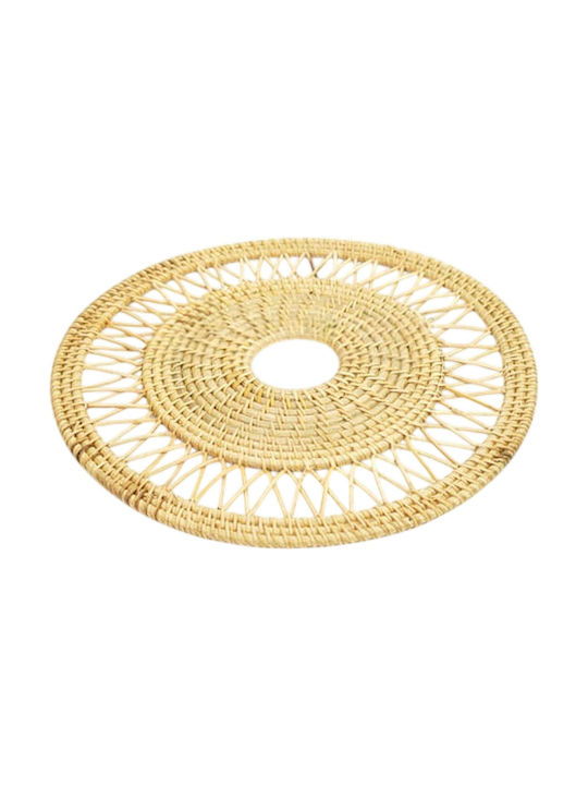 Polihome Chakram Σουπλά Rattan 38x38cm 4τμχ
