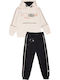 Kids Sweatpants Set Ivory 2pcs