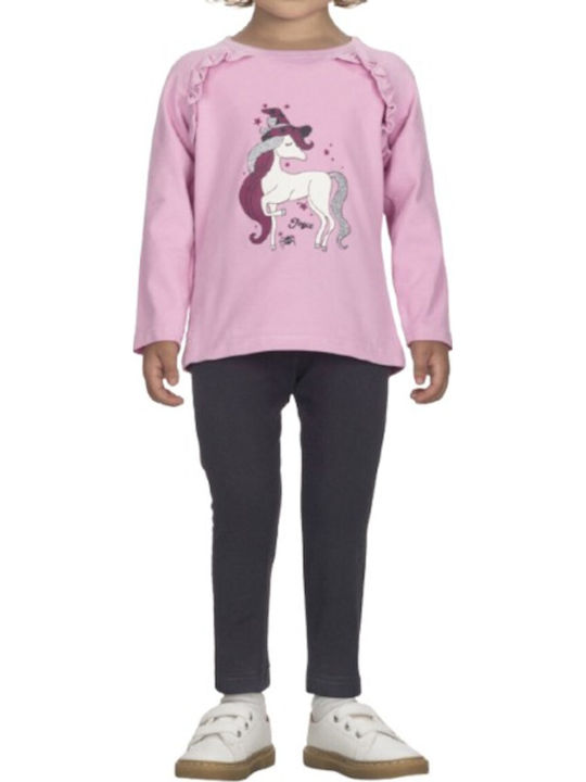 Joyce Kinder-Set mit Leggings Winter 2Stück Lilac