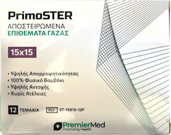 PremierMed Γάζες 15x15cm 12τμχ PremierMed Γάζες 15x15cm 12τμχ