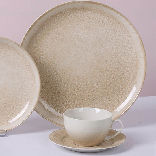 Cryspo Trio Cup Tea Porcelain Beige 230ml